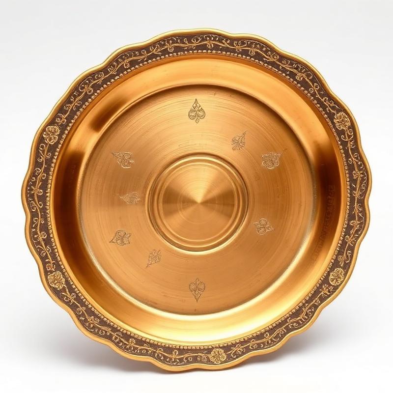 Kansa Thali Set - Side Angle View